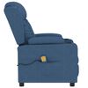 vidaXL Massagesessel Blau Stoff