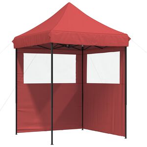 vidaXL Partyzelt 200 x 200 x 306 cm Bordeauxrot Oxford-Stoff