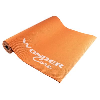 Wonder Core Yogamatte 170x60x0,6 cm Orange und Grau