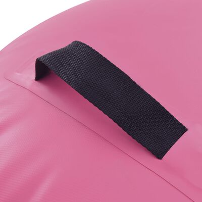 vidaXL Aufblasbare Gymnastik-Rolle mit Pumpe 120x90 cm PVC Rosa