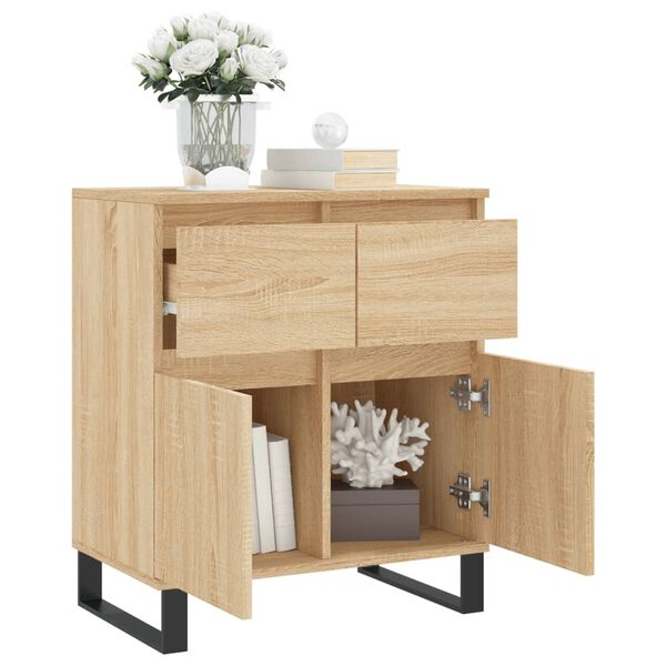 vidaXL Sideboard Sonoma-Eiche 60x35x70 cm Holzwerkstoff