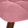 vidaXL Schaukelstuhl mit Hocker Pink Velvet