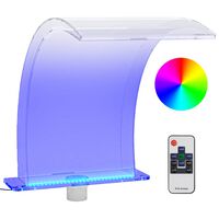 vidaXL Wasserfall-Element mit RGB-LEDs Acryl 50 cm