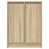 vidaXL Sideboard Sonoma-Eiche 57x34x76 cm Holzwerkstoff