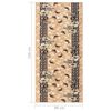 vidaXL Teppichl&auml;ufer BCF Beige 80x150 cm
