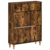 vidaXL Schuhschrank ALKMAAR 78 x 24 x 103 cm Holzwerkstoff Raucheiche