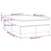 vidaXL Boxspringbett mit Matratze Schwarz 120x200 cm Stoff