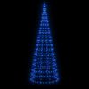 vidaXL LED-Weihnachtsbaum f&uuml;r Fahnenmast 550 LEDs Blau 300 cm