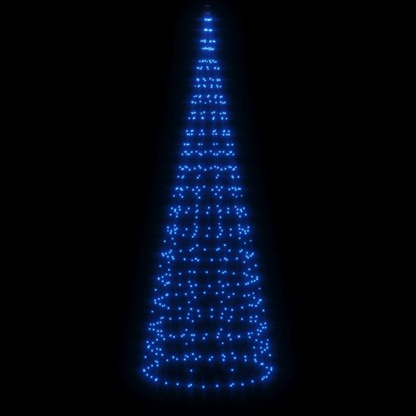 vidaXL LED-Weihnachtsbaum f&uuml;r Fahnenmast 550 LEDs Blau 300 cm