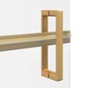vidaXL Walk-in Duschwand Gold 70 x 6.5 x 190 cm Energiesparendes Glas