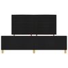 vidaXL Bettgestell mit Kopfteil Schwarz 180 x 200 cm Stoff