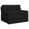 vidaXL Klappsofa Bett Schwarz 70 x 60 x 49 cm Stoff