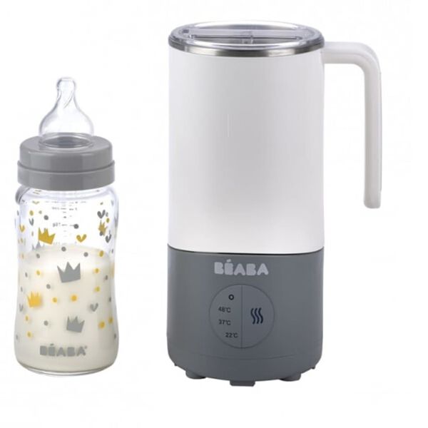 Beaba Baby-Milchw&auml;rmer Milk Prep 450 ml Wei&szlig; und Grau