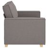 vidaXL 2-Sitzer Sofa Taupe 120 cm Stoff
