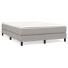 vidaXL Boxspringbettgestell Hellgrau 140x200 cm Stoff
