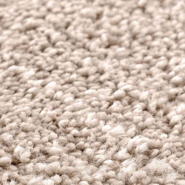 vidaXL Rutschfeste Badematte mit Toilettenausschnitt Creme 50 x 50 cm