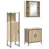 vidaXL Badezimmerm&ouml;bel-Set 3 Stk. Braun 60 x 30 x 60 cm Holzwerkstoff