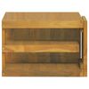 vidaXL Wand-Badschrank 60x45x30 cm Massivholz Teak