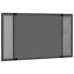 vidaXL Ausziehbarer Insektenschutz f&uuml;r Fenster Anthrazit (75-143)x50cm