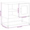 vidaXL TV-Schrank Anthrazit 68x39x60,5 cm Stahl