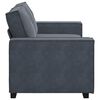 vidaXL 2-Sitzer-Sofa Dunkelgrau 140 cm Samt