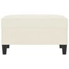 vidaXL Fu&szlig;hocker Creme 70x55x41 cm Samt