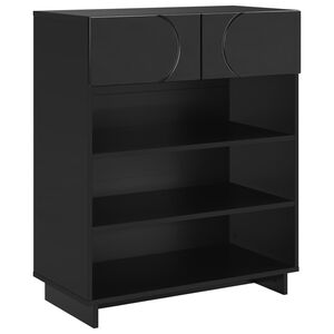 vidaXL Schuhschrank 73 x 38 x 87,5 cm Holzwerkstoff Schwarz