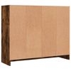 vidaXL Sideboard Räuchereiche 91x28x75 cm Holzwerkstoff