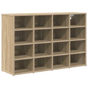 vidaXL Schuhschrank 103 x 30 x 67 cm Holzwerkstoff Sonoma-Eiche