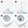vidaXL Camping-Toilette Grau 41.5 x 36.5 x 42 cm