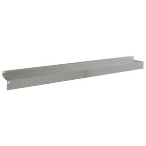 vidaXL Raseneinfassung 10 stk. 100 x 10 x 8 cm Stahl Silber