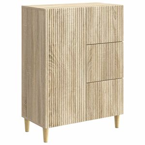 vidaXL Sideboard Sonoma-Eiche 66 x 34,5 x 90 cm Holzwerkstoff