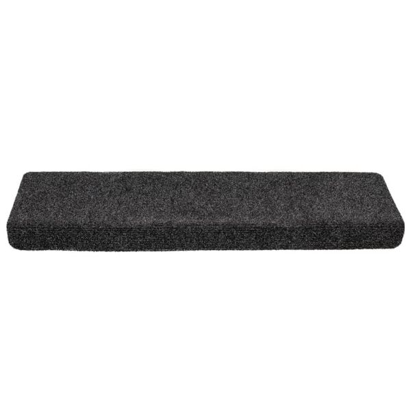 vidaXL Stufenmatten Selbstklebend 10 Stk. 65x21x4 cm Grau Rechteckiger Rand