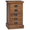 vidaXL Kommode mit Schubladen Natur 35 x 30 x 60 cm Massivholz Teak