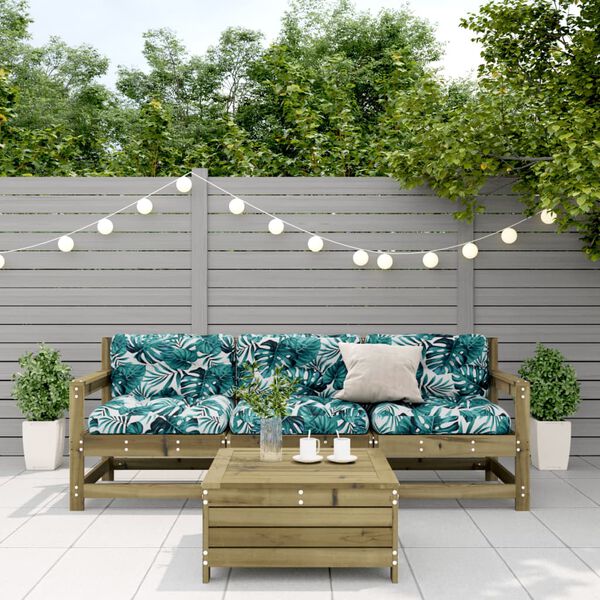 vidaXL 4-tlg. Garten-Lounge-Set mit Kissen Kiefernholz Impr&auml;gniert