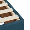 vidaXL Boxspringbett mit Matratze Dunkelblau 100x200 cm Samt