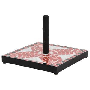 vidaXL Sonnenschirmst&auml;nder Terrakotta und Wei&szlig; Quadratisch 12 kg