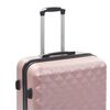 vidaXL Hartschalen-Trolley-Set 3 Stk. Roségold ABS