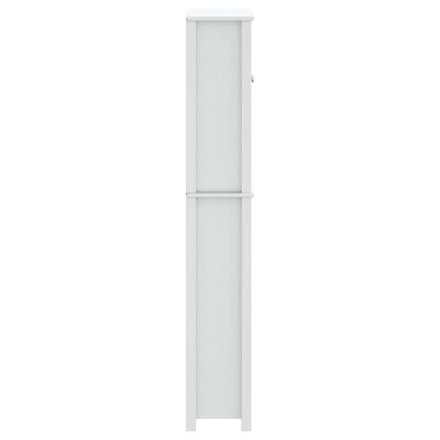 vidaXL Toilettenschrank BERG Weiß 60x27x164,5 cm Massivholz