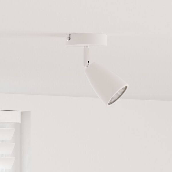 vidaXL Deckenstrahler Weiß 8 x 8 x 14.5 cm Stahl