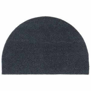 vidaXL Fu&szlig;matte Dunkelgrau Halbrund 40x60 cm Kokosfaser Getuftet