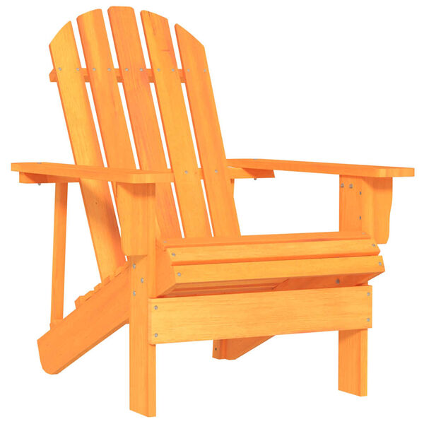 vidaXL Adirondack-Gartenstuhl Massivholz Tanne Orange