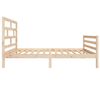 vidaXL Massivholzbett Kiefer 100x200 cm