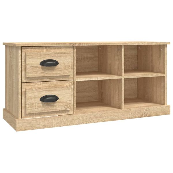 vidaXL TV-Schrank Sonoma-Eiche 102x35,5x47,5 cm Holzwerkstoff