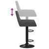 vidaXL Barhocker 2 Stk. Dunkelgrau Samt