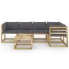 vidaXL 6-tlg. Garten-Lounge-Set mit Kissen Kiefernholz Impr&auml;gniert