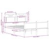 vidaXL Bettgestell ohne Matratze Sonoma-Eiche 120x190 cm Holzwerkstoff