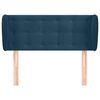 vidaXL Kopfteil mit Ohren Dunkelblau 83x23x78/88 cm Samt