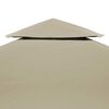 vidaXL Pavillon-Dachplane Ersatzdach 310 g/m&sup2; Beige 3&times;4 m