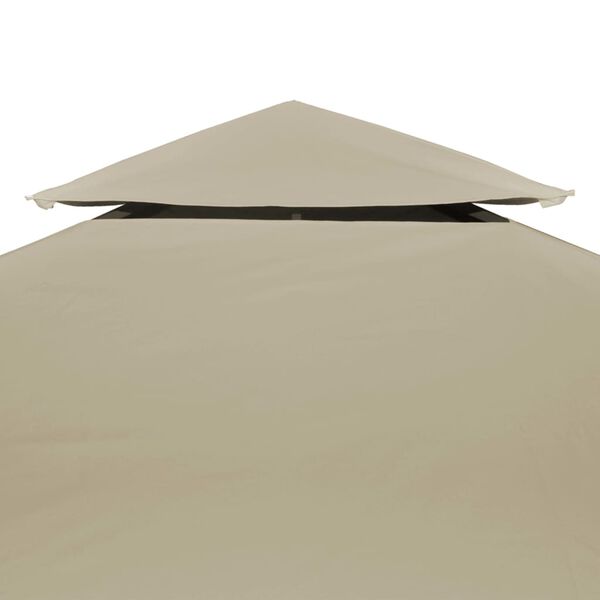 vidaXL Pavillon-Dachplane Ersatzdach 310 g/m&sup2; Beige 3&times;4 m